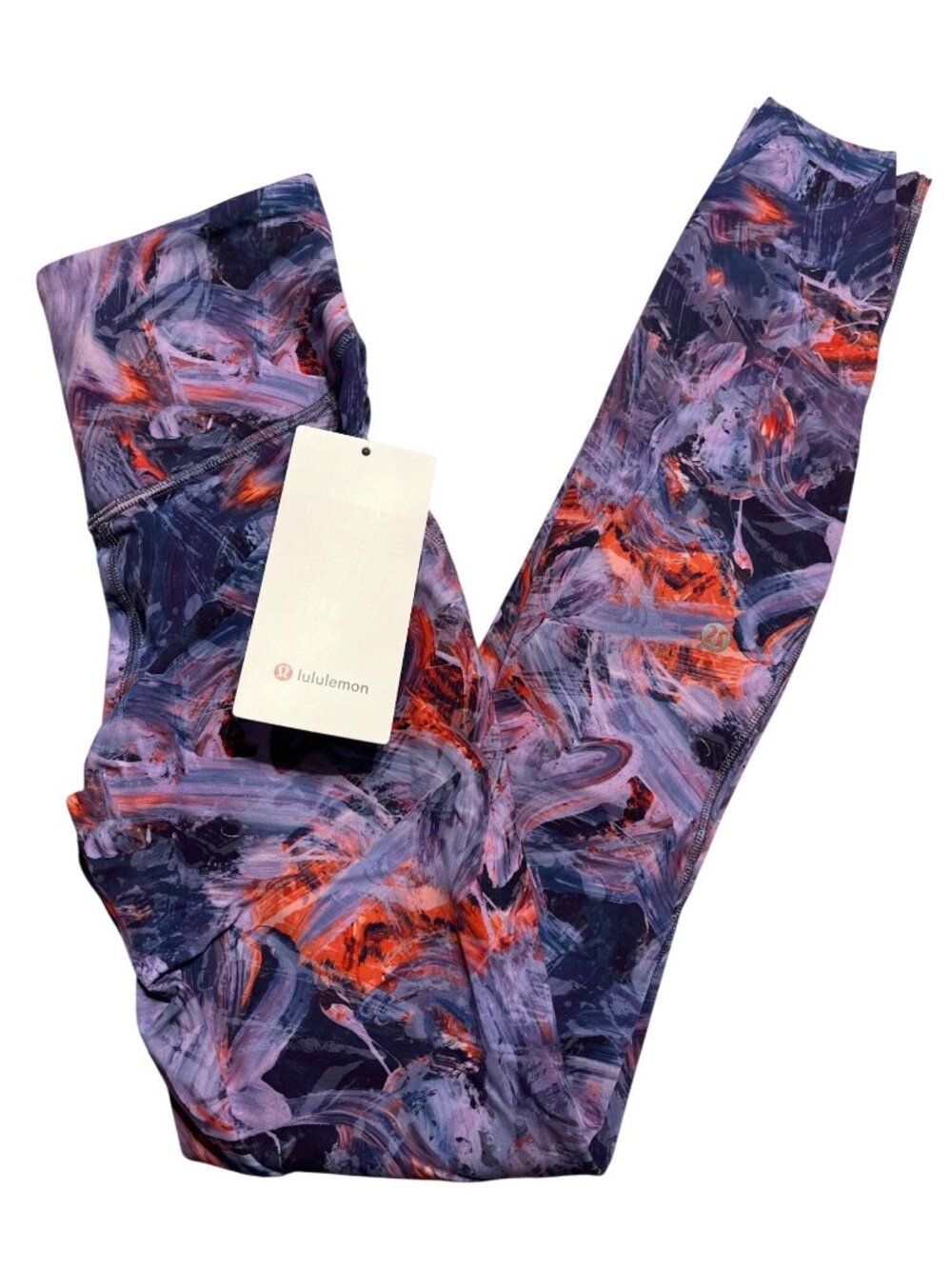 Lululemon Base Pace High Rise Tight 28" Nulux Atmospheric Purple Multi Size 2